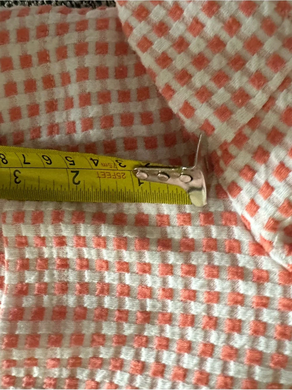 Lou & Grey coral and white Waffle Drawstring Athletic Shorts - Picture 6 of 6